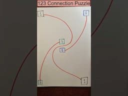 The Solution to the 1,2,3 Number Connection Puzzle #shorts