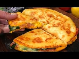 I've never eaten such delicious toast❗️Amazing Cheese Tortilla Recipe In 5 Minutes!