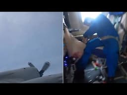 Video impactante muestra turbulencia severa dentro del ojo del huracán Milton