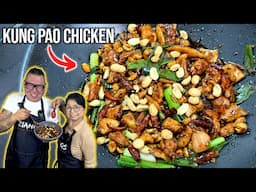 How Chinese Chefs Cook Traditional Kung Pao Chicken - Mum And Son Professional Chefs Cook