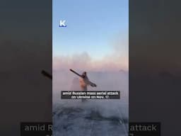 Anti-aircraft gunner shot down a missile amid Russian large-scale attack