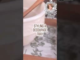 DIY Decoupage Using Napkin #diy #diyprojects #thrifteddecor