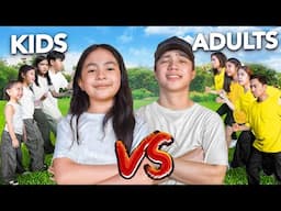 KIDS VS ADULTS Challenge!! (With Kuya Jhong & Sarina) | Ranz and Niana