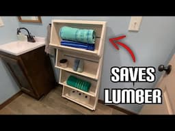 The "LUMBER SAVING" Shelf (EASY to Build)