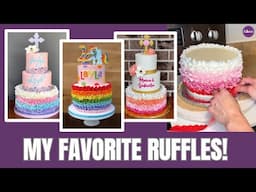 Try These Simple "Pinch And Push" FONDANT RUFFLES!