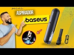 O MAIS BARATO MINI ASPIRADOR BASEUS - UNBOXING E TESTE.