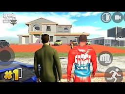 GTA 5 MODE, We Visit Micheal House In Indian Bike's Driving 3D , Part 1🔥😍