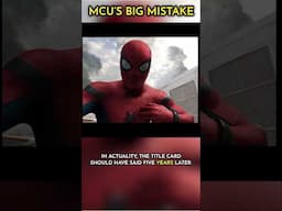 The MCU's biggest mistake #spiderman #mcu #tomholland #shorts