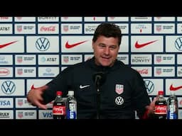 USMNT HEAD COACH MAURICIO POCHETTINO talks after beating Jamaica