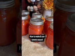 How to make & can tomato sauce: EASY WAY!    #canning #tomatosauce #tomato #homestead #hack