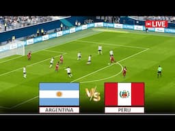 🔴Live : Argentina vs Peru I World Cup Qualification CONMEBOL I Full Match Live I eFootball Pes 21