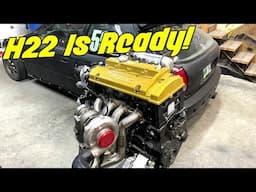 Built H22 Is Ready For Install! Turbo Frankenstein Civic