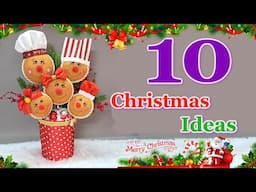 10 Christmas Gingerbread ideas from different material | DIY Christmas craft idea🎄484