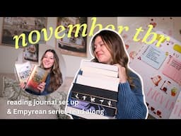 november tbr + bujo set up & EMPYREAN SERIES READ ALONG