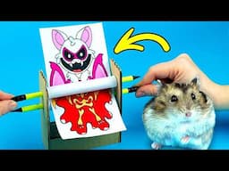 Drawing Cardboard Art - RABIE BABY Transformation | Nightmare Critters