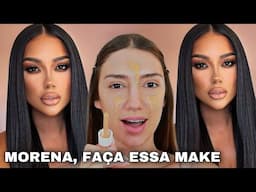 SE VOCÊ É MORENA FAÇA ESSA MAQUIAGEM *TUTORIAL DE MAQUIAGEM PARA MORENAS* MAKE MARCANTE E FACIL