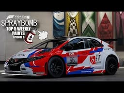 Forza 7 - Spraybomb EP9 - Top 5 Weekly Paints