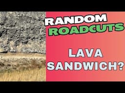 Stream Sand Filling In A Lava Sandwich?  Random Roadcuts #26