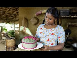 Icing cake . Today I am making the icing cake in a special way. .village kitchen recipe