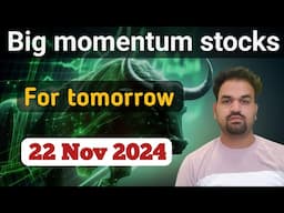 intraday stocks for tomorrow  | bank nifty prediction | 22 Nov 24 |Market Analysis | #intraday