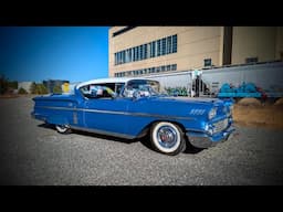 1958 Chevrolet Bel Air Hardtop For Sale~348 w/Tri-Power~Auto~PDB~PS~Skirts~Spots~Blue/White🔥