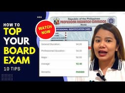 How to Top the Board Exam | 10 Tips from a Topnotcher