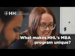 What makes HHL's MBA program unique?