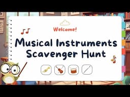 Musical Instruments Scavenger Hunt - Fun Musical Game For Kids! 🎵🔍