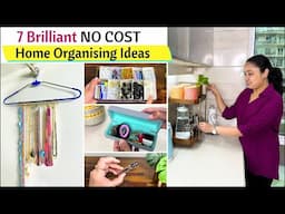 7 NO COST Brilliant Home Organizing Hacks | ZERO COST Home Hacks | Free Of Cost Space Saving Ideas