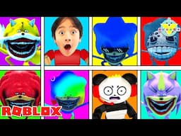 We Found ALL SHIN SONIC TAPES MORPHS on Roblox! Ryan and Combo Panda