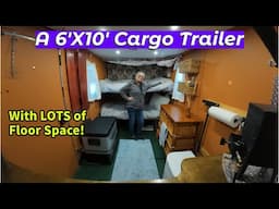 6'x10' Cargo Trailer Camper - Lots of room!