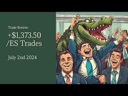 +$1,373.50 on ES | Day Trading My System | July 2st 2024