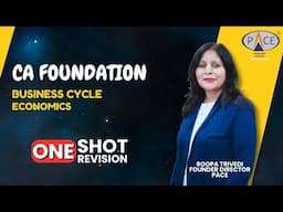 Business Cycle | CA Foundation Economics Jan’25 | One Shot by Roopa Trivedi, PACE, Indore