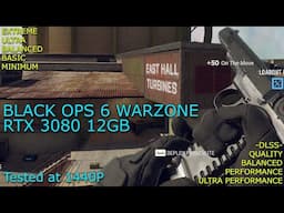 Black Ops 6 Warzone | Area 99 | RTX 3080 12GB | Native - DLSS Graphics Settings tested at 1440P (2K)