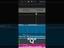 Make QUICK cuts with these two shortcuts in Adobe Premiere Pro #howtovideoedit #videoediting