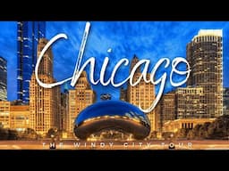 Chicago City Aerial Tour- The Windy City 4K UHD | City Tour with Inspiring Happy Music