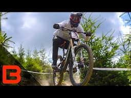 Hectic run through the TIGHTEST trees || British National DH Race Innerleithen