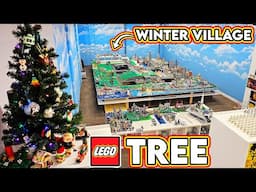 Winter Village Layout | LEGO Skating Rink | Decorating Studio!