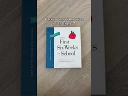 First Six Weeks of School with Responsive Classroom #shorts