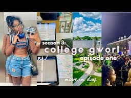 College Gworl ep. 001 ꔫ Move-In & GRWM: First Day of Classes Vlog