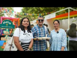 Green Vegan Food Walk @ Ekatva Festival l Oat Coffee, Millet Dosa + Aalu Papad Chaat + Chocolate