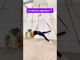 Try this aerial yoga single point flow 👉