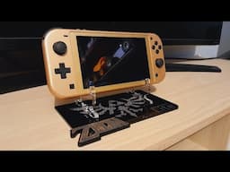 Switch Lite Hyrule Edition & Custom Stand: Unboxing. The Legend of Zelda. -Something Different