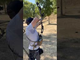 Shooting Archery in 100° is brutal #archery #bowandarrow