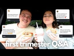 FIRST TRIMESTER Q&A | early symptoms, ivf process + finding out the gender?!