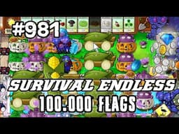 Plants vs Zombies Survival Endless 100000 Flags Part 981 | 19600 - 19620 Flags