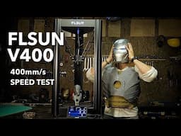 FLSUN V400 3D printer max speed test + Iron Man suit updates @ALEXLAB