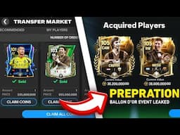 I Sold My Team for Ballon D'or Event Prepration FC MOBILE !