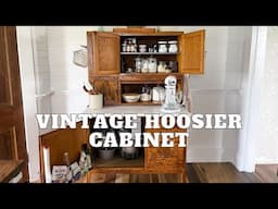 Adding an Antique Hoosier Cabinet to Our Farmhouse Unfitted Kitchen