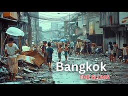 Khlong Toei: Inside Bangkok's Largest Slum | 4K HDR Walking Tour